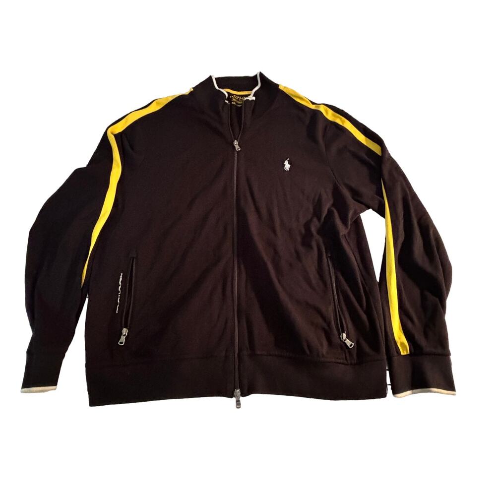 Men's Polo Ralph Lauren Performance Activewear Varsity Track Jacket Size XXL